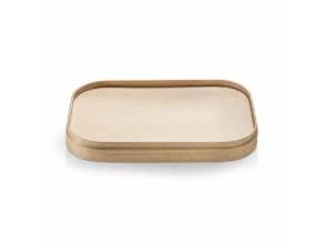 Kartonlåg 173x120x10 mm rektangulær brun bionedbrydelig kraft/PLA biocoating,6 ps x 50 stk/krt