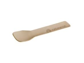 Isspade L95mm Hårdt Papir Kraftig Glat Overflade FSC Natur,150 stk/ps - (150 stk.)