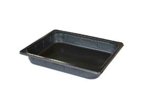 Bakke 1-rum 1/2 GN 3400 ml 325x176x50 mm PP Sort,100 Stk/krt
