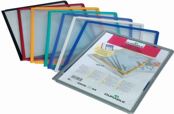 DURABLE SHERPA - Displaypanel - för A4 - svart ram (paket om 5) - för P/N: 5622-10, 5624-57