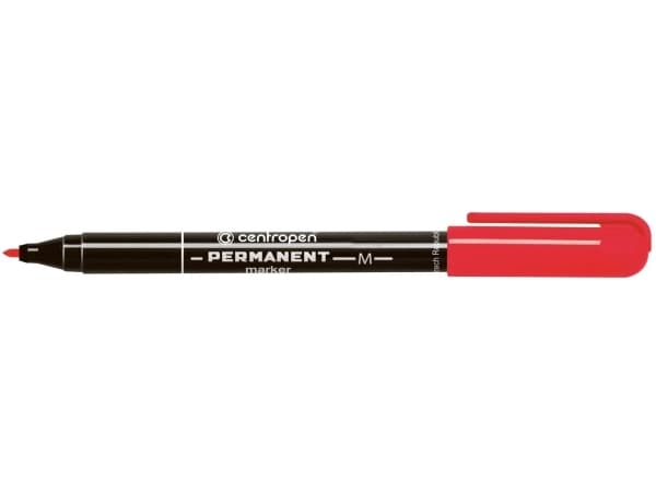 Centropen marker 2846 red permanent round tip 1.00mm (628469404)