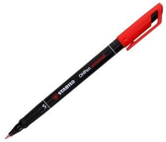 STABILO OHPen, Rød, Sort, Rød, Plast, 0,4 mm, CE, 14 mm