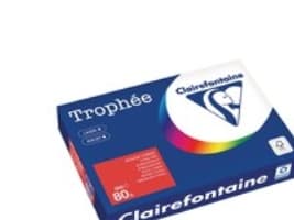 Farvet papir trophée, a4, 80g, röd 8175, pakke a 500 ark