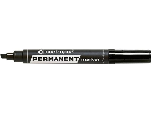 Centropen 8576 - Markering - permanent - svart - alkoholbaserat bläck - 1-4.6 mm