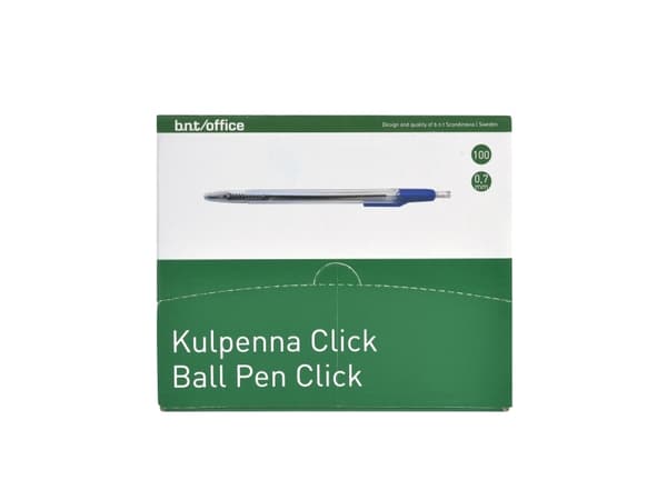 Kuglepen BNT Office Økonomi m/klik stregbredde: 0,7mm - (100 stk.)