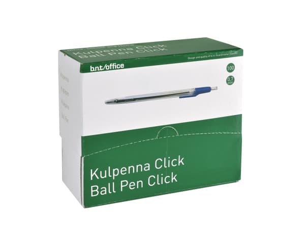 Kuglepen BNT Office Økonomi m/klik stregbredde: 0,7mm - (100 stk.)