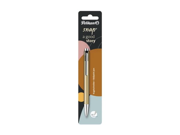 Pelikan Snap, Klipsi, Kuulakärkikynä klikkausmekanismilla, Uudelleentäytettävä, Sininen, 1 kpl, Keskikokoinen