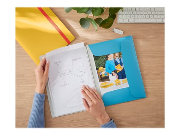 Leitz Cosy Mobile - Displaybok - 20 rom - for A4 Plus - kapasitet: 40 ark - rolig blått