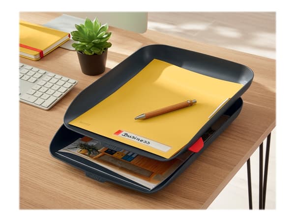 Leitz Cosy Privacy - L-formet mappe - for A4 - kapasitet: 40 ark - varm gulfarge
