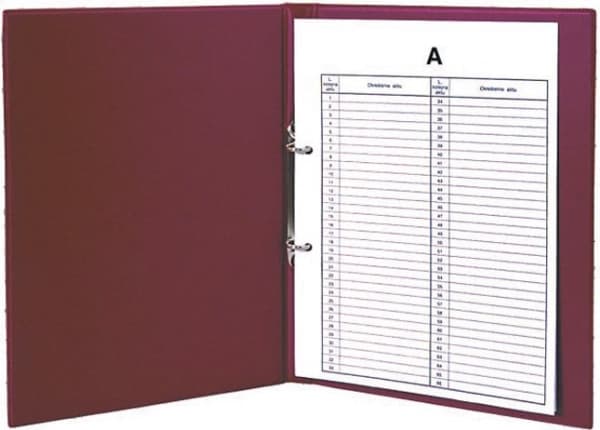 Biurfol Folder for personal files A4/2R, PVC, burgundy (BF1120)