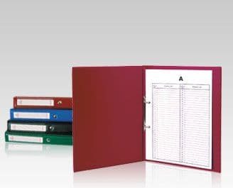 Biurfol Folder for personal files A4/2R, PVC, burgundy (BF1120)
