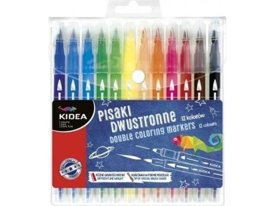 Derform Double-sided pens of 12 colors