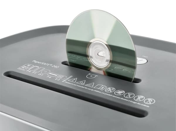 Silppuri Dahle PaperSAFE® 240 poikkisilppuri 4x12 mm (P-4)
