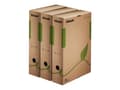 Miniatyrbilde 1 av 5: Esselte arkivboks ECO, DIN A4, brun (B) 80 mm laget av 100 % resirkulert papp, 100 % resirkulerbar, - 25 stk (623916)