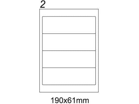 Emerson ETYPE A4 190X61MM 100 ARK (ETA4190X061W)