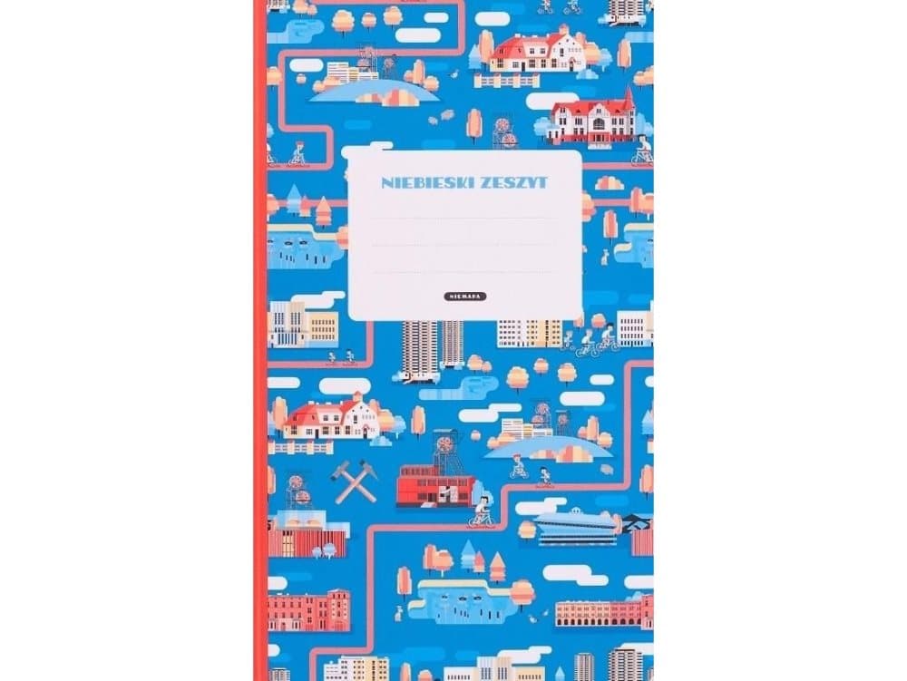 Niemapa Silesian notebook. Blue notebook. Blue heft