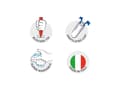 Miniatyrbild 4 av 5: Carioca 8003511405557, Multifärg, Multifärg, 18 färger, 2,6 mm, Italien, 18 styck