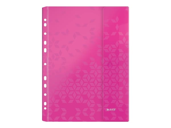 Leitz WOW - Sidladdande arkskyddare - för A4 - kapacitet: 40 ark - blå, grön, orange, violett, rosa, isblå (paket om 6)