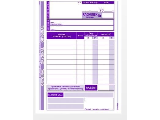 Michalczyk & Prokop Bill for personer fritatt for moms A6 80 ark (232-5)