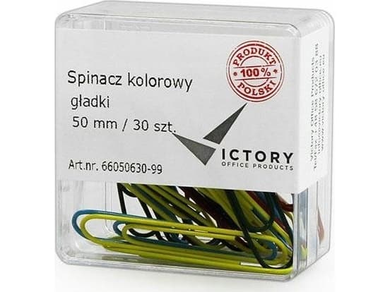 Victory Toimistotuote VICTORY OFFICE CINTERS 50MM 30 PAKKAUS MIX COLOUR PLASTIC BASKETTIIN