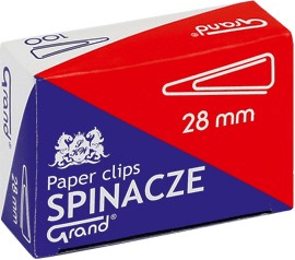 Grand Kolmikulmainen paperiliitin T28, 100 kpl.