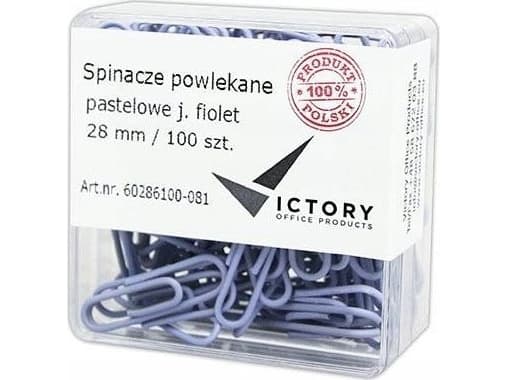 Victory Office Produkt VICTORY OFFICE KONTORKLIPPER 28MM 100 STK. RUND PASTELL LYS LILLA PLASTBEHOLDER