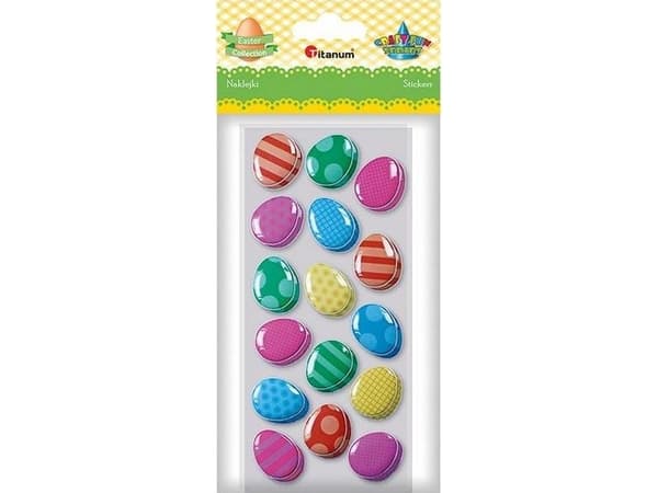 Titanum Convex tarrat pehmeät pääsiäismunat 20x25mm mix 32kpl 32kpl