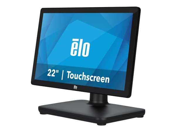 EloPOS System i5 - Med I/O Hub Stand - alt-i-ett 1 x Core i5 8500T / inntil 3.5 GHz - vPro - RAM 16 GB - SSD 256 GB - UHD Graphics 630 - Gigabit Ethe Sort