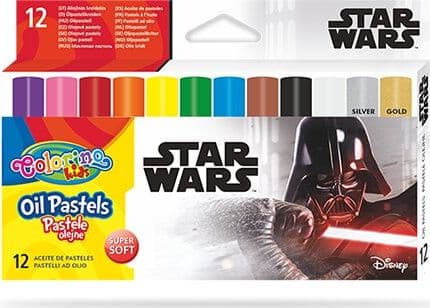 Patio Trekantet oljepastell Colorino Kids Star Wars 12 farger