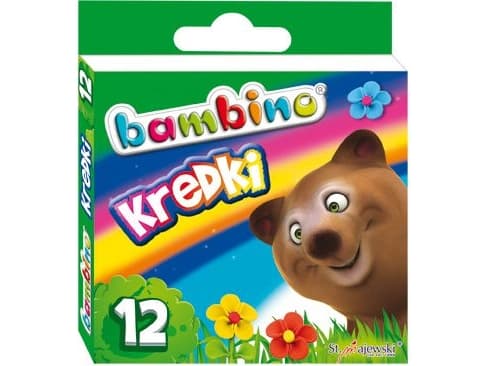 BAMBINO värikyniä, 12 väriä, BAMBINO lisenssi