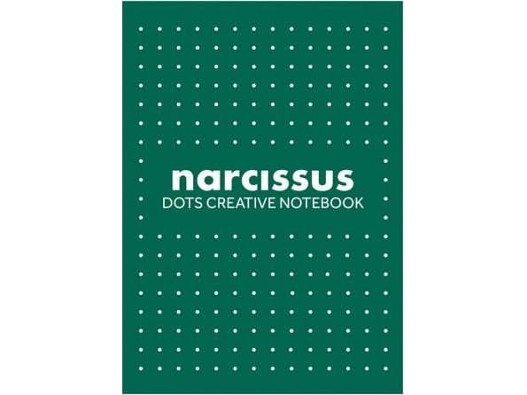 Narcissus Notebook A5/56K green dots (6 pcs) NARCISSUS