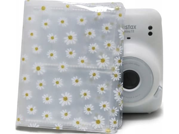 LoveInstant Album For 64 Photos For Fujifilm Instax Mini 8 9 11 White Camomile