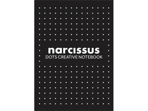 Narcissus Notebook A5/56K black dots (6 pcs) NARCISSUS