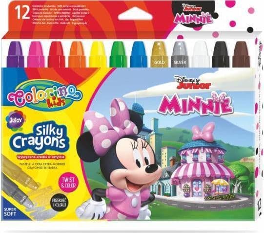 colorino kids twist-out gel crayons 12 colors minnie