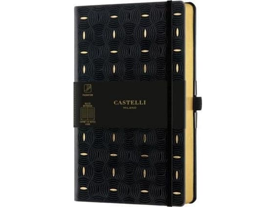 Castelli Notebook 13x21cm Castelli Gold Rice line