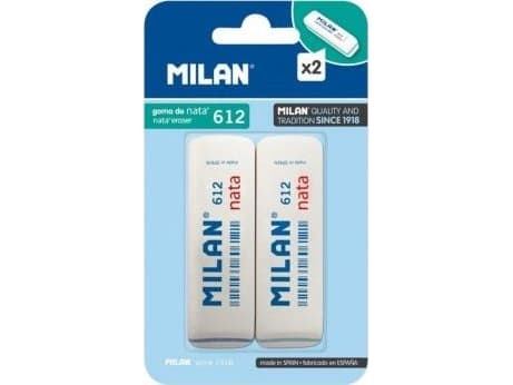 Radiergummi Milan 612 nata 2 st. på blister