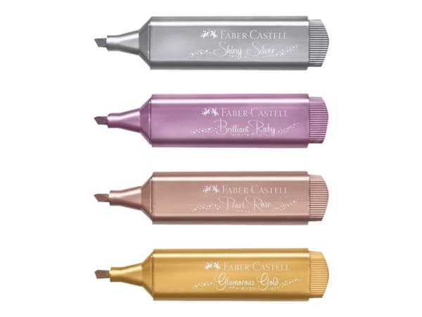 Faber-Castell TL 46, 4 kpl, Kulta, Vaaleanpunainen, Ruusu, Hopea, Monivärinen, Polypropeeni (PP), 1 mm, 5 mm