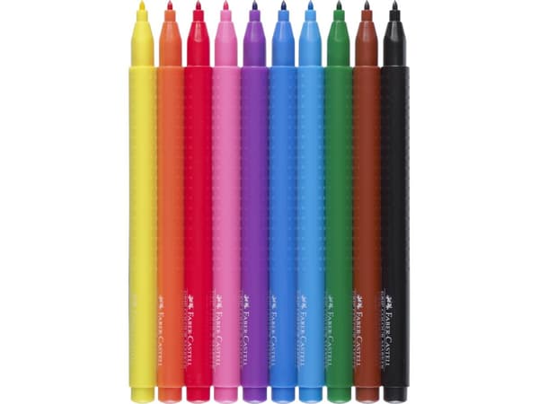 Faber-Castell GRIP - Markering - vattenbaserat livsmedelsfärgningsbläck (paket om 10)
