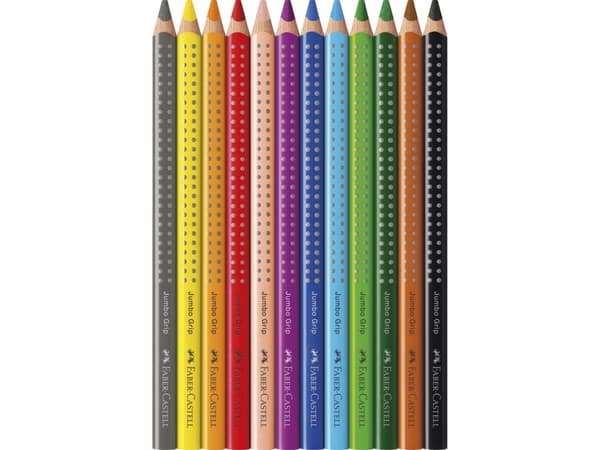 Faber-Castell Jumbo GRIP - Fargeblyant - 3.8 mm (en pakke 12)