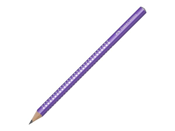 Blyant Faber-Castell Sparkle Jumbo Lilla Glitter Graphite - Skolesæt