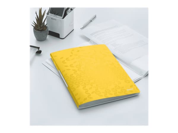 Leitz WOW - Visningsbok - 20 utrymmen - ryggbredd: 13 mm - för A4 (210 x 297 mm) - kapacitet: 40 ark