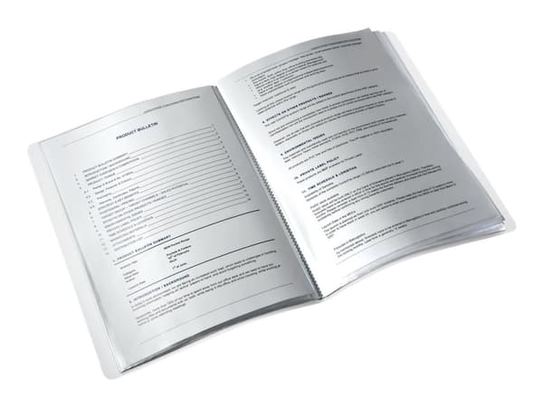 Leitz WOW - Visningsbok - 20 utrymmen - ryggbredd: 13 mm - för A4 (210 x 297 mm) - kapacitet: 40 ark