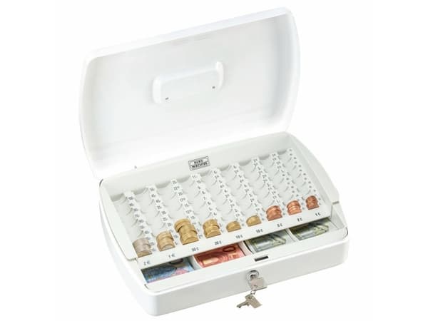 BURG-WÄCHTER ZK 2307 Euro, Stål, Hvit, Nøkkel, 330 x 235 x 75 mm, 2,4 kg, 235 mm