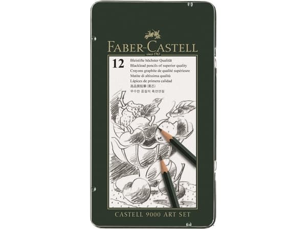 Faber-Castell CASTELL 9000 - Blyant - assortert (en pakke 12)