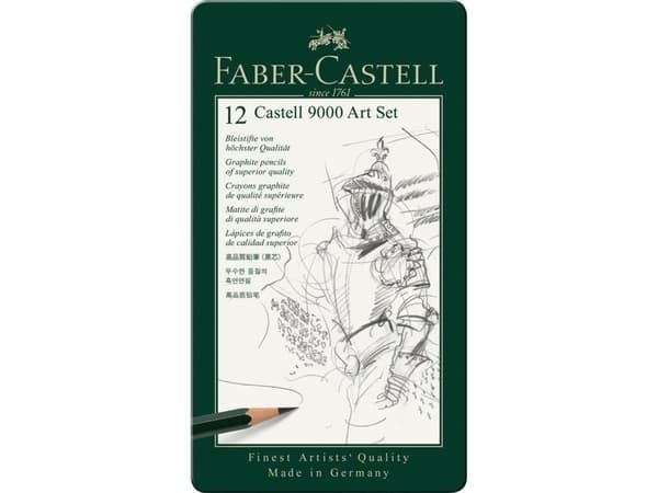 Faber-Castell CASTELL 9000 - Blyant - assortert (en pakke 12)