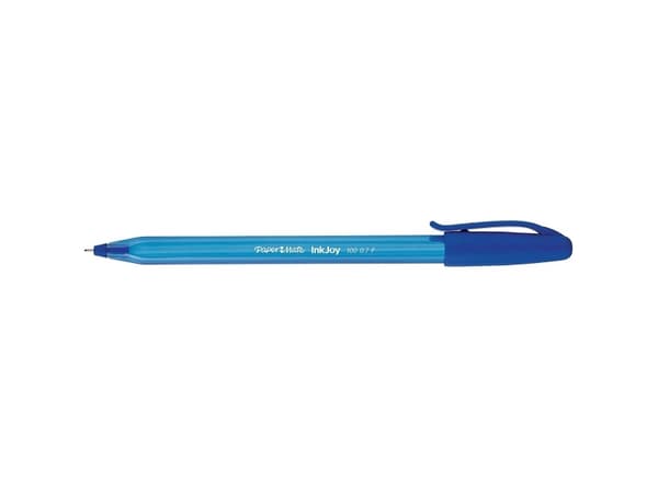 Papermate InkJoy 100 ST, Klipsi, Kuulakärkikynä, Sininen, 5 kpl, Hienojakoinen