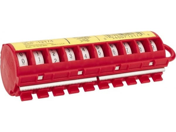 3M STD-0-9, Muovi, Punainen, Valkoinen, Keltainen, 2,4 m, 5,46 mm