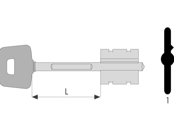 Cisa Blank Key 00162.00.1 For Lock 57675.48