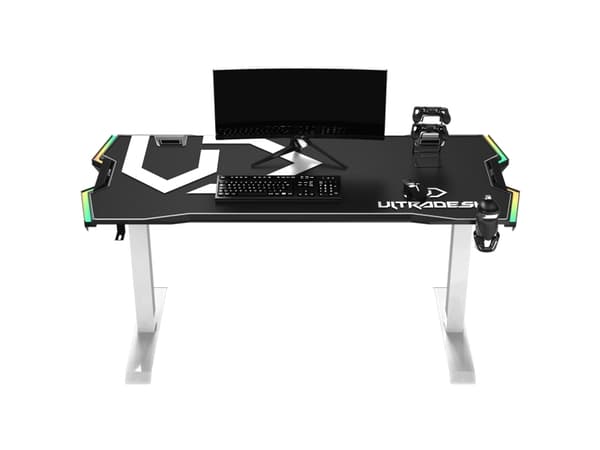 Ultradesk Force, Rett, Friform, Spilling, Sort, Hvit, Rød/grønn/blå, 1660 mm