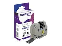 Wecare connect - Svart bakgrund med vita bokstäver - Rulle ( 2,4 cm x 8 m) 1 kassett(er) etiketttejp - för Brother PT-D600; P-Touch PT-3600, D800, E5
